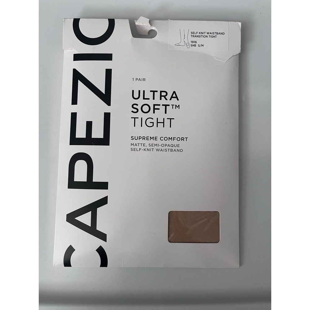 NEW Capezio Ultra Soft Transition Semi-Opaque Matte Tights Sand Color S/M